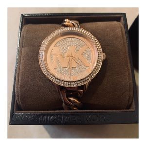 Women’s Rose Gold Michael Kors Crystal Watch